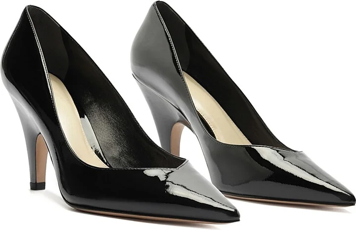 Women's Frenchie 85MM Leather Pumps - Rich Brown - Size 5.5 - Image 11