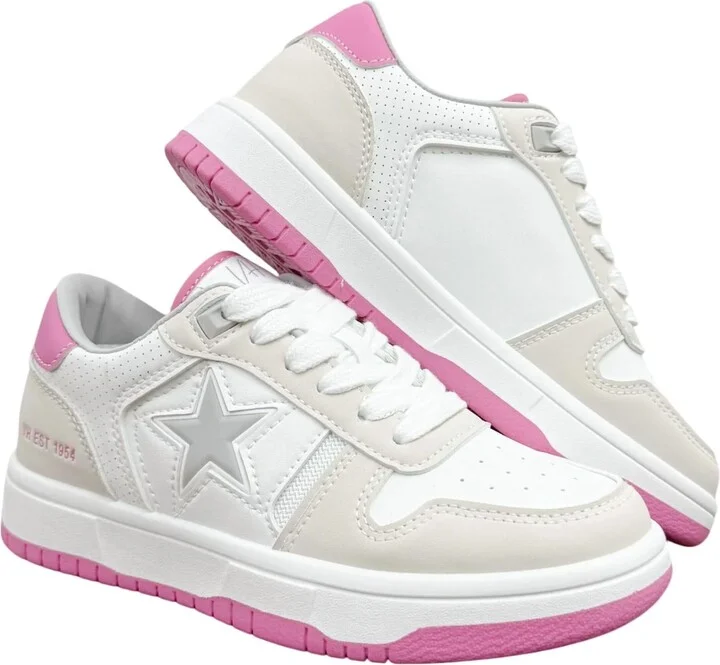 Women's Fresh 10 Sneaker In White/hot Pink