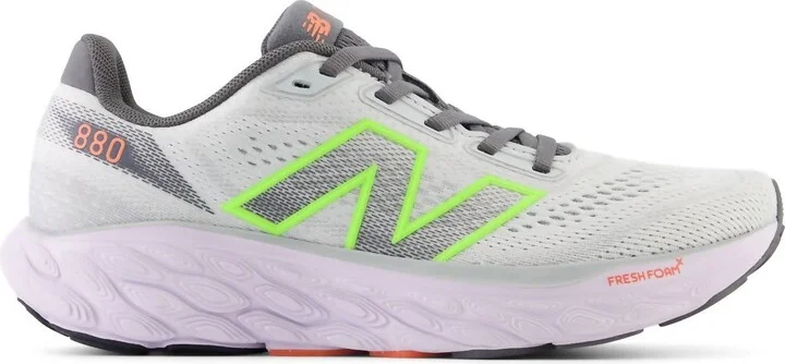 Women's Fresh Foam X 880V14 Running Shoes In Grey/light Grey/neon
