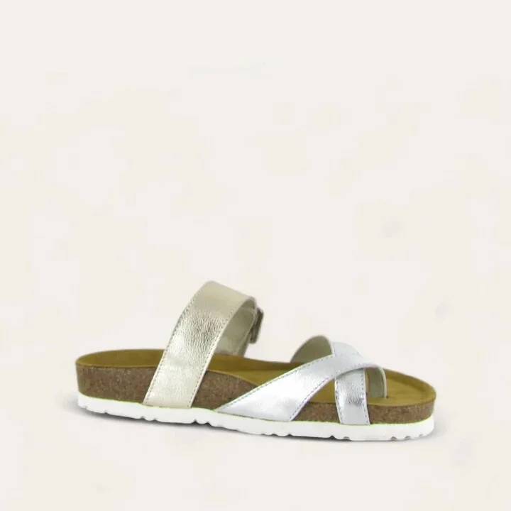 Women's Fresno Sandals In Silver/radiant Gold