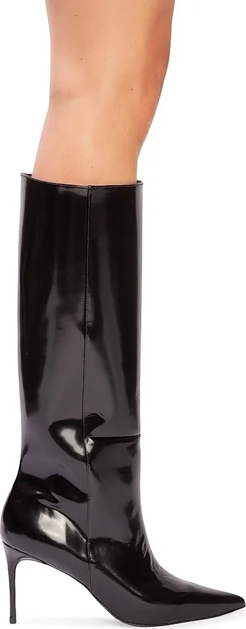 Women's Friday 80MM Knee High Boots - Black Box Leather - Size 5.5 - Image 2