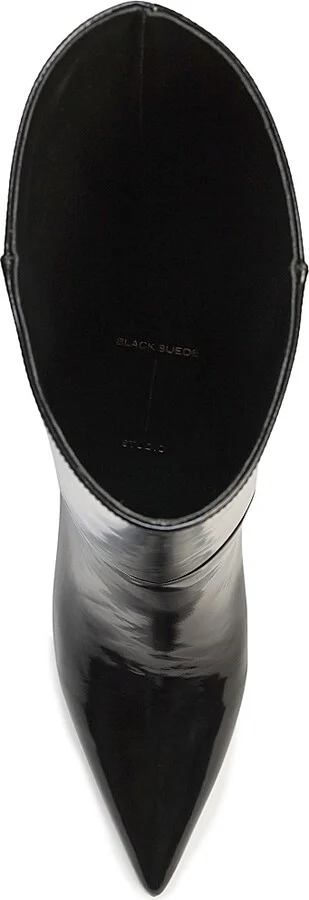 Women's Friday 80MM Knee High Boots - Black Box Leather - Size 5.5 - Image 6