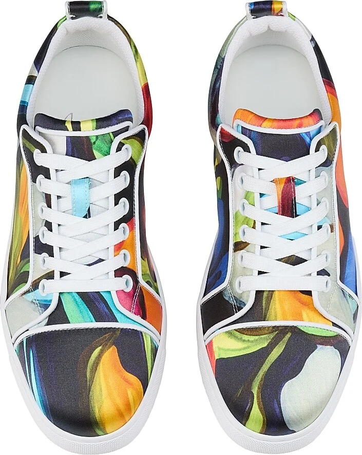 Women's Fun Louise Junior Satin Low-Top Sneakers - Multicolored - Size 5 - Image 4