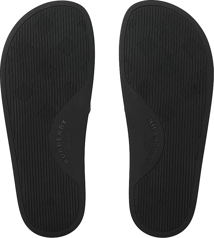 Women's Furley Check Slides - Mahogany Check - Size 5 Sandals - Image 5
