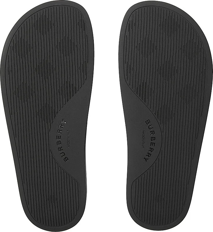 Women's Furley Check Slides - Safari Check - Size 5 Sandals - Image 5