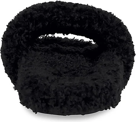 Women's Furry Slide Sandals - Black - Size 7 - Image 3