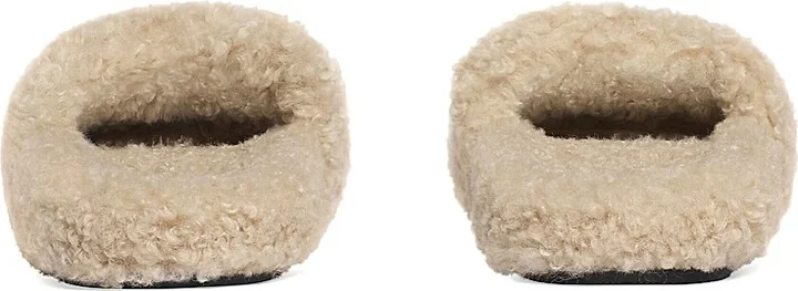 Women's Furry Slide Sandals - Black - Size 7 - Image 9