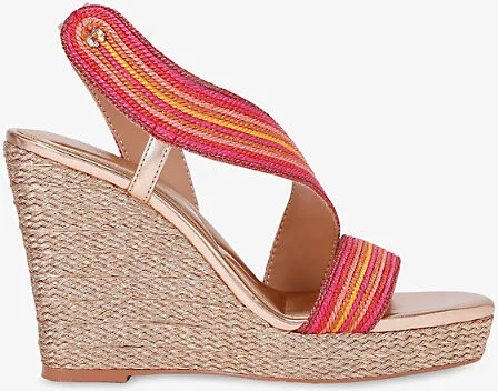 Womens Fushia cmb Gala 110 Embellished Woven Wedges Eur 39 / 6 Uk Women