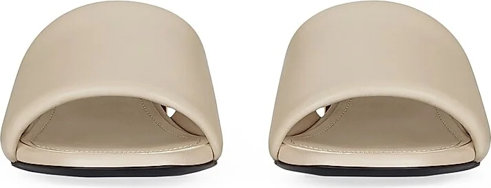 Women's G Cube Mules in Leather - Natural Beige - Size 6 - Image 3