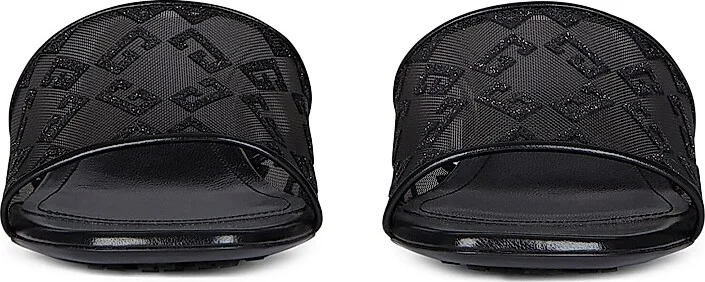 Women's G Cube Mules in Monogram 72 Mesh with Lurex - Black - Size 6 - Image 5