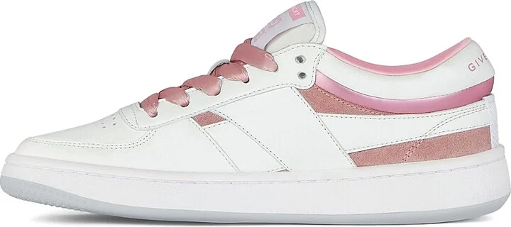 Women's G Move Sneakers in Mixed Leathers - White Pink - Size 6 - Image 3