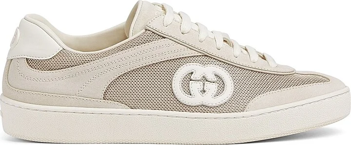 Women's G75 Mesh & Suede Low-Top Sneakers - Sand - Size 8