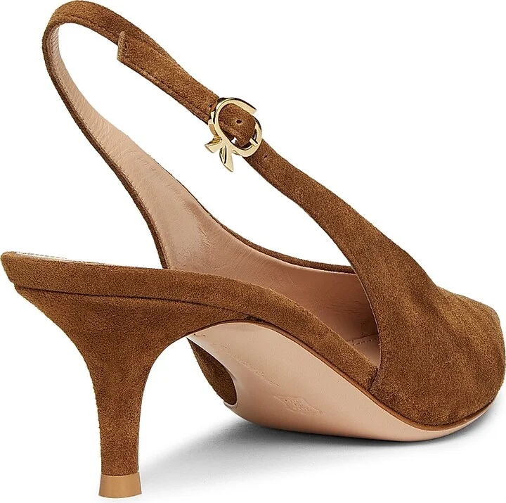 Women's G95538 Camoscio Robbie 55MM Suede Slingback Pumps - Texas - Size 6.5 - Image 3
