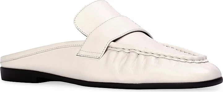 Women's Gabby Backless Leather Loafers - Coconut Leather - Size 5 - Image 2