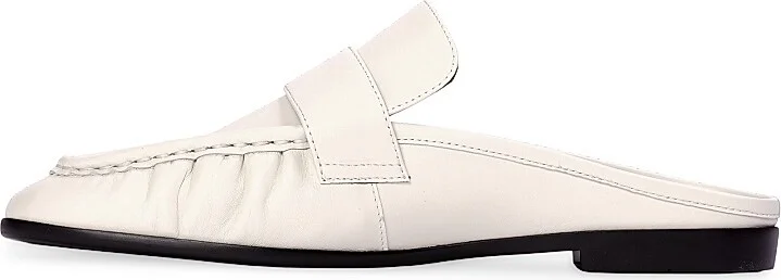 Women's Gabby Backless Leather Loafers - Coconut Leather - Size 5 - Image 4