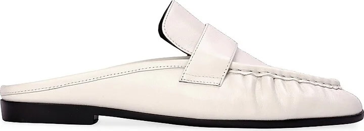 Women's Gabby Backless Leather Loafers - Coconut Leather - Size 5