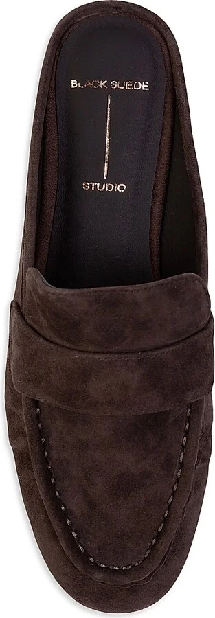 Women's Gabby Mule Loafers - Hot Fudge Suede - Size 5 - Image 3