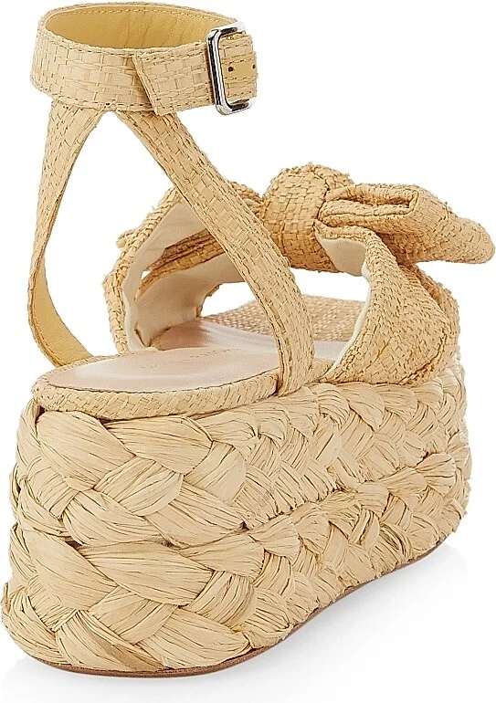 Women's Gaby Raffia Bow Espadrilles - Natural - Size 12 - Image 3