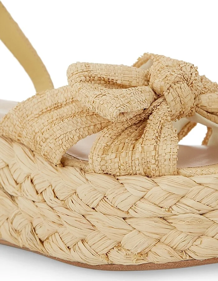 Women's Gaby Raffia Bow Espadrilles - Natural - Size 12 - Image 6