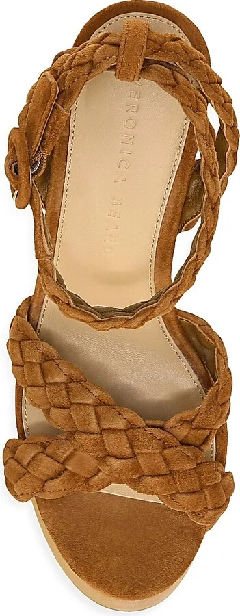 Women's Gael Suede Braided Ankle-Strap Platform Sandals - Hazelwood - Size 10 - Image 5