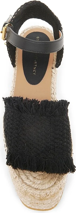 Women's Gaia 80MM Jacquard Espadrilles - Black - Size 8 - Image 4