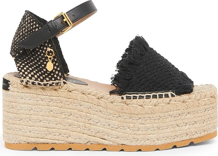 Women's Gaia 80MM Jacquard Espadrilles - Black - Size 8