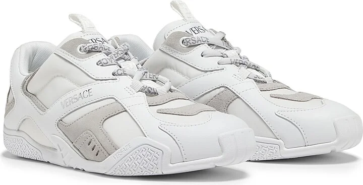 Women's Galaxia Leather & Nylon Low-Top Sneakers - White Concrete - Size 6 - Image 2
