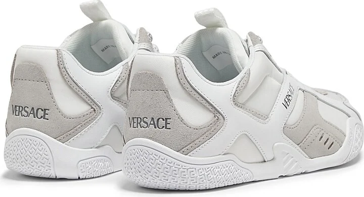 Women's Galaxia Leather & Nylon Low-Top Sneakers - White Concrete - Size 6 - Image 3