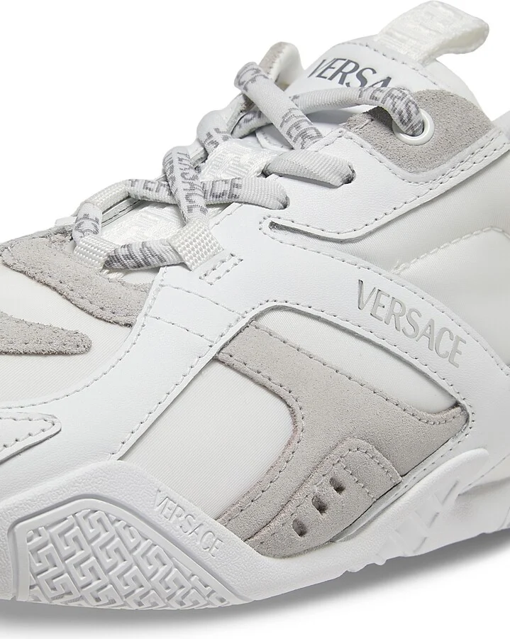 Women's Galaxia Leather & Nylon Low-Top Sneakers - White Concrete - Size 6 - Image 5