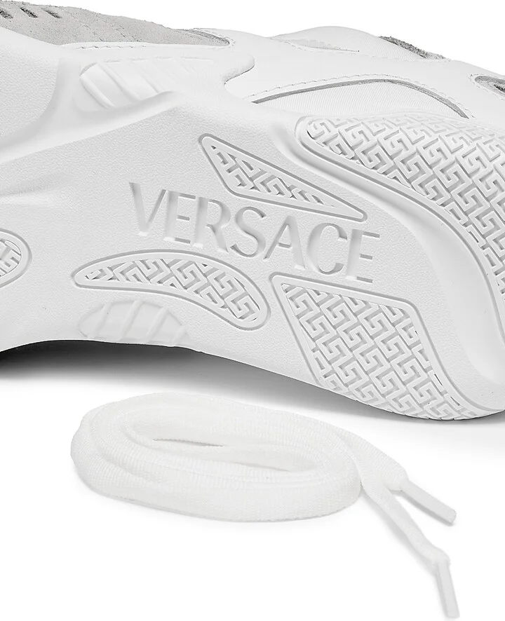 Women's Galaxia Leather & Nylon Low-Top Sneakers - White Concrete - Size 6 - Image 7