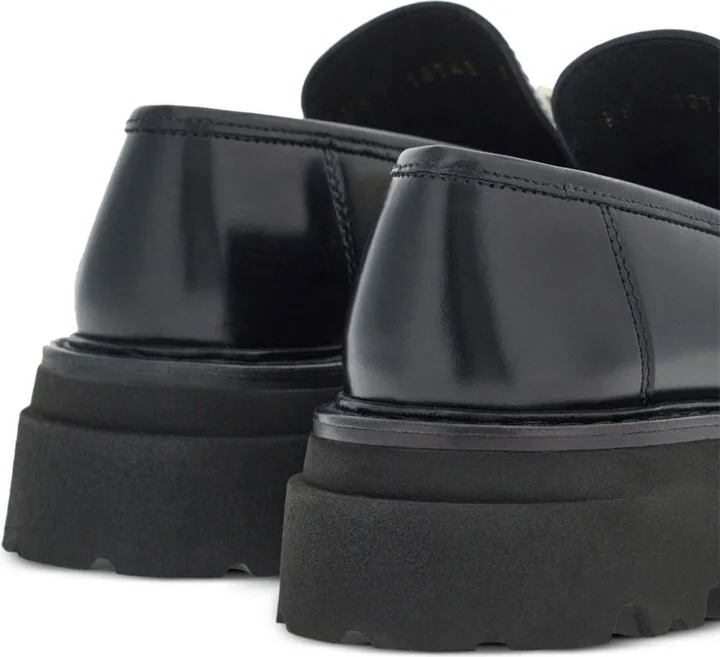 Women's Gancini-Buckle Leather Loafers - Image 4