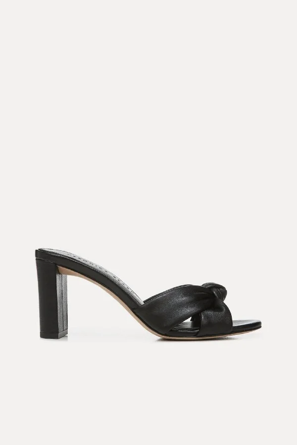 Women's Ganita Knot Front Heeled Sandal In Black