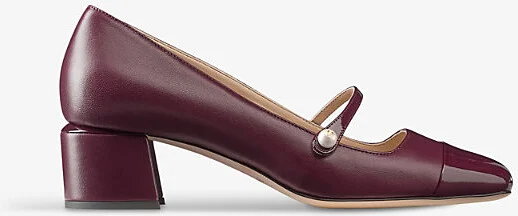 Womens Garnet/Garnet Elisa 45 Faux Pearl-Embellished Patent-Leather Heeled Courts Eur 39 / 6 Uk Women