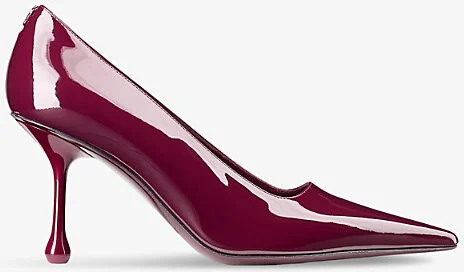 Womens Garnet Ixia 80 Logo-Embellished Patent-Leather Heeled Courts Eur 41.5 / 8.5 Uk Women