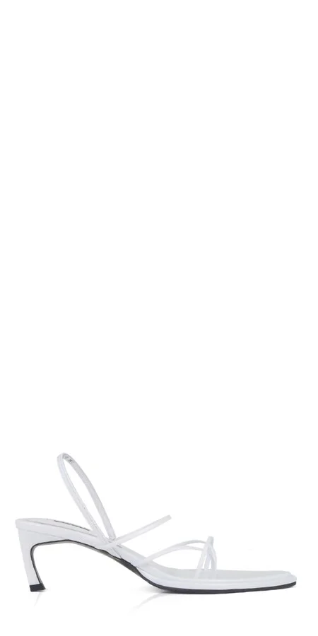 Women's Garo Leather Sandals In White