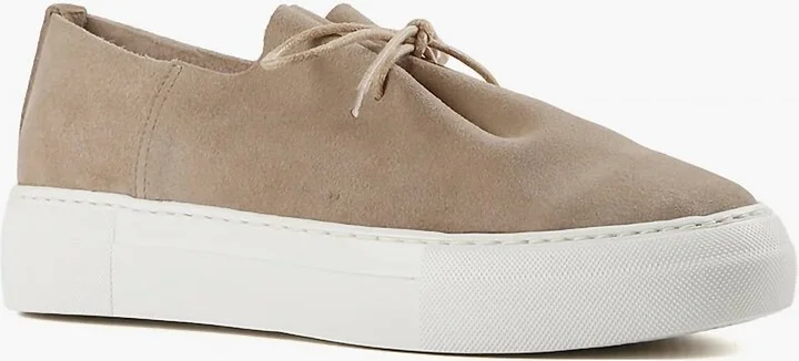 Women's Gathered Sneakers In Taupe