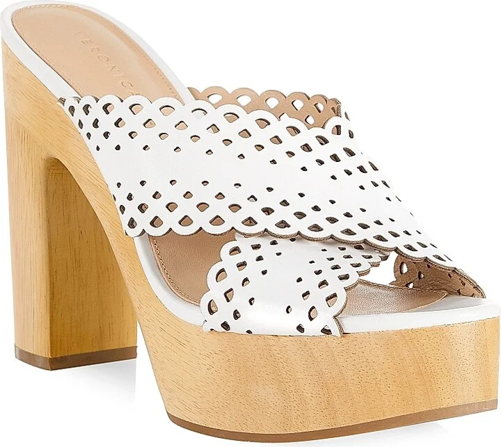 Women's Gaynor Platform Leather Sandals - Coconut - Size 10 - Image 2