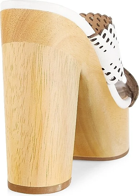 Women's Gaynor Platform Leather Sandals - Coconut - Size 10 - Image 3