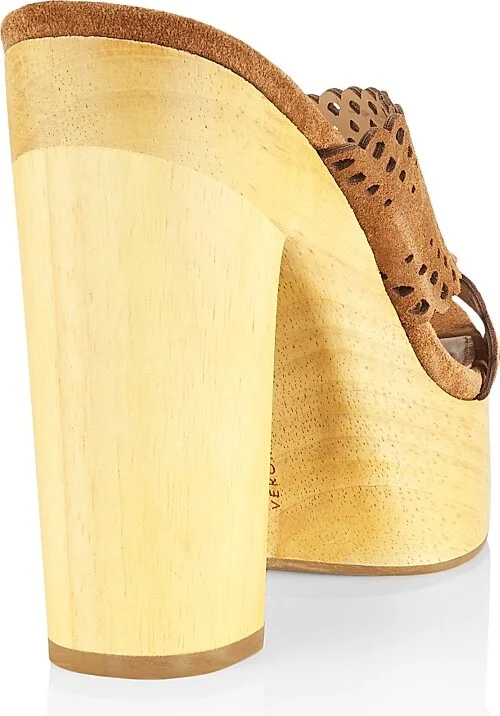 Women's Gaynor Suede Platform Mules - Hazelwood - Size 10 - Image 3