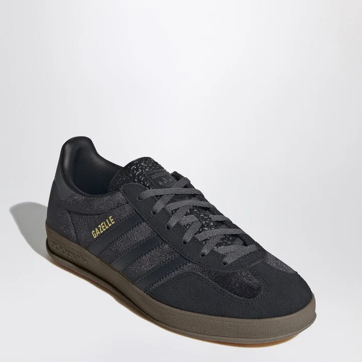 Women's Gazelle Indoor Black Velvet Sneaker