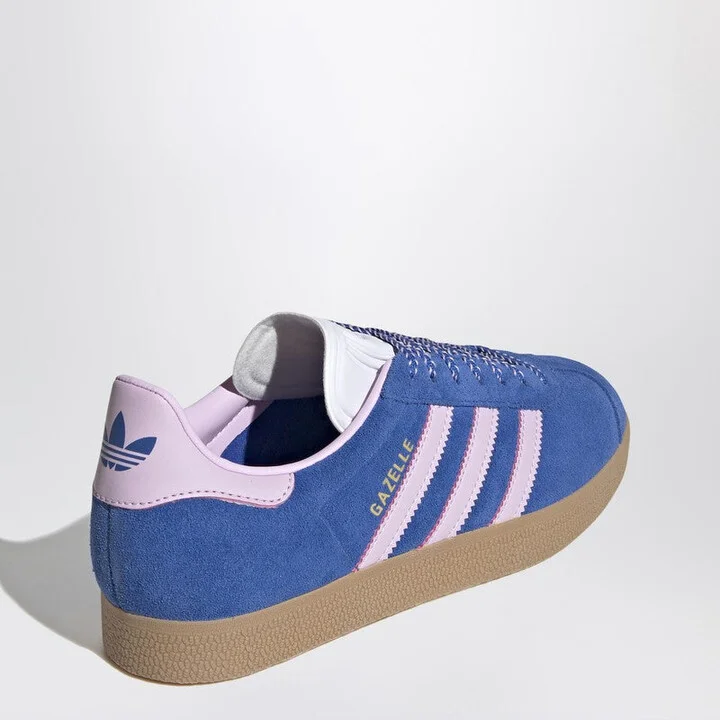 Women's Gazelle Indoor Blue/Pink Sneakers - Image 2