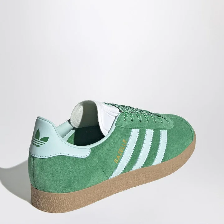 Women's Gazelle Indoor Green/Light Blue Sneakers - Image 2