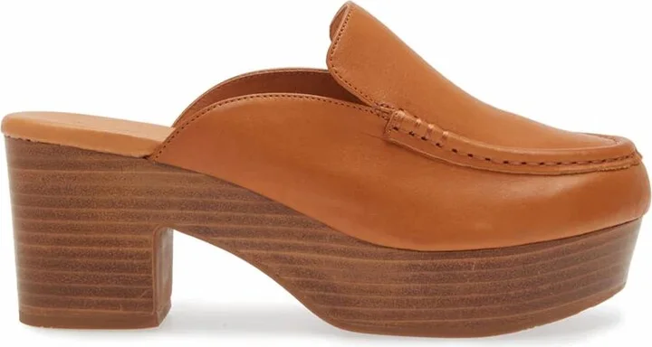 Women's Gemm High Clog Shoes In Cognac