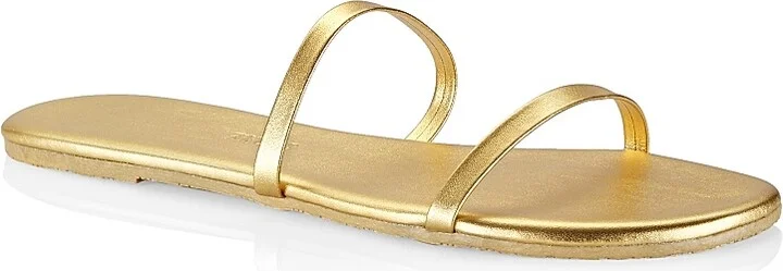 Women's Gemma Leather Sandals - Sable - Size 6 - Image 7