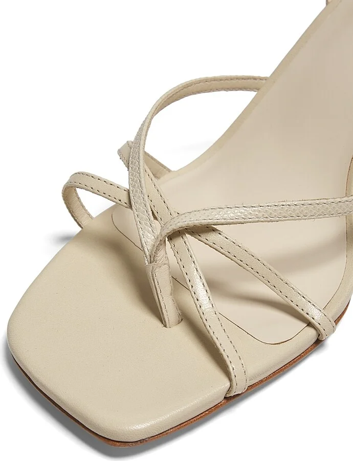 Women's Gen Leather Sandals - Almond Snake - Size 7.5 - Image 5