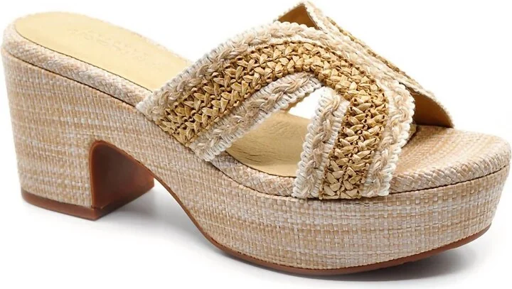 Women's Gen Raffia Sandal In Tan