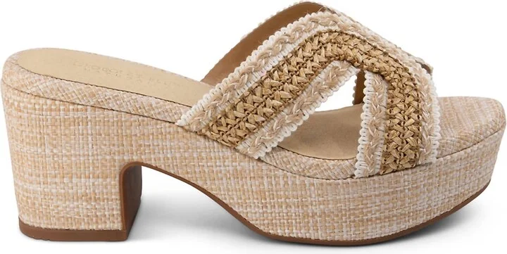 Women's Gen Raffia Sandal In Tan