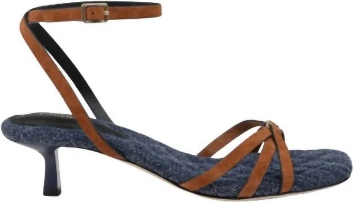 Women's Genette Buckskin Suede In Denim/brown