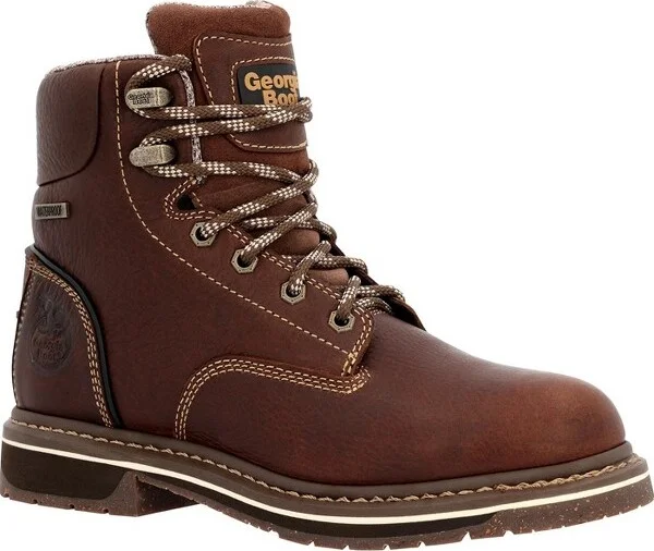 Women's Georgia Boot AMP LT Edge Women's Alloy Toe Waterproof Work Boot Size 10(Wide)