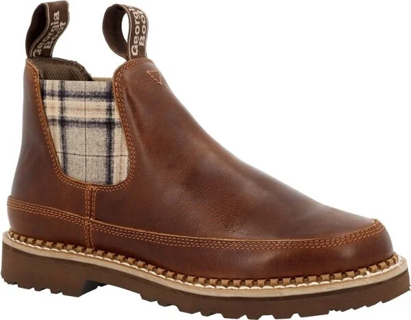 Women's Georgia Boot Women's Plaid Chelsea Romeo Shoe Size